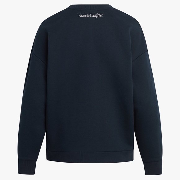 Favorite Daughter Sister Navy Blue Heart Crew Neck Pullover Sweatshirt Extra XL - Picture 12 of 15